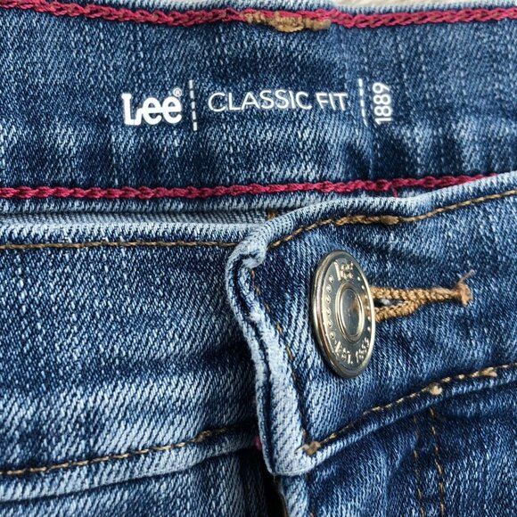 2 Lee Womens Jeans 14 Medium Lot Of Two Classic Straight Leg Mid Rise Relaxed - Picture 3 of 16